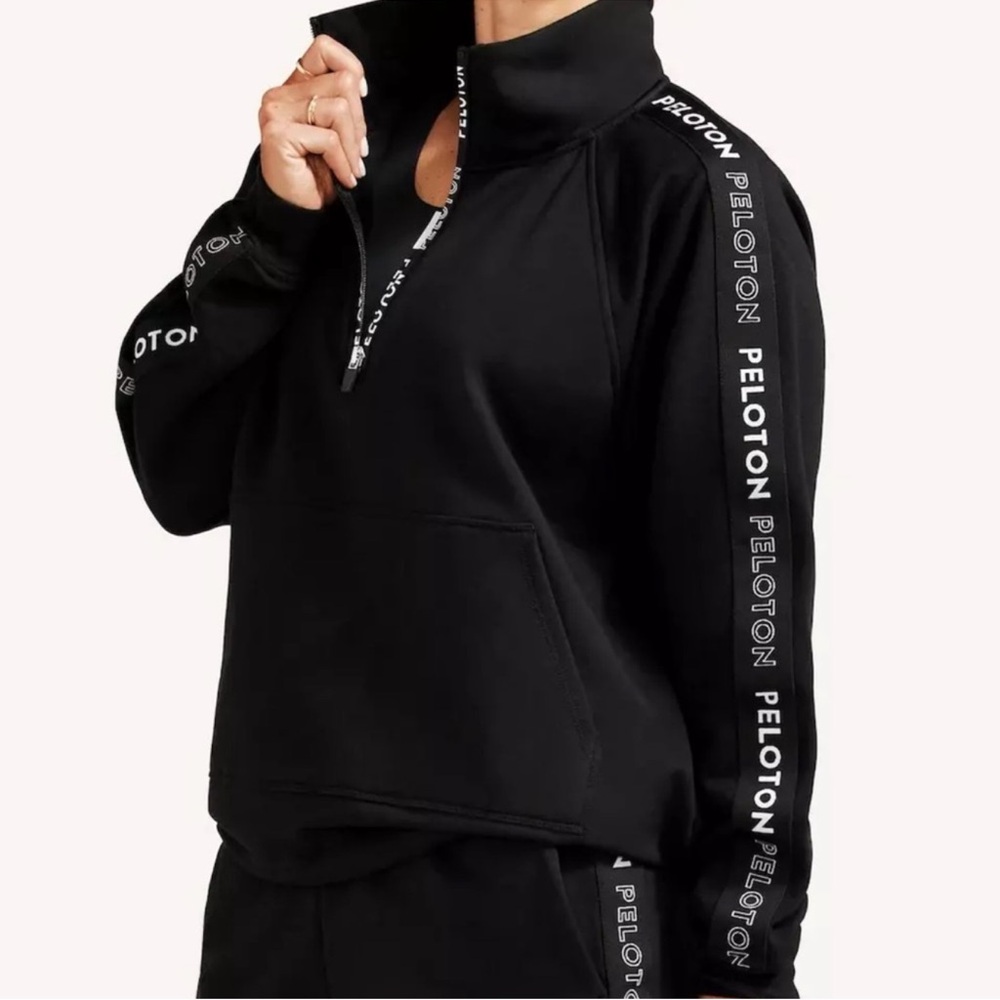 Peloton Women's Black Quarter-Zip Sweatshirt